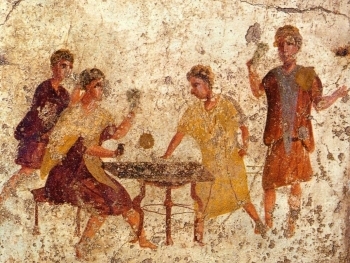 Ancient origins of gambling and card games image